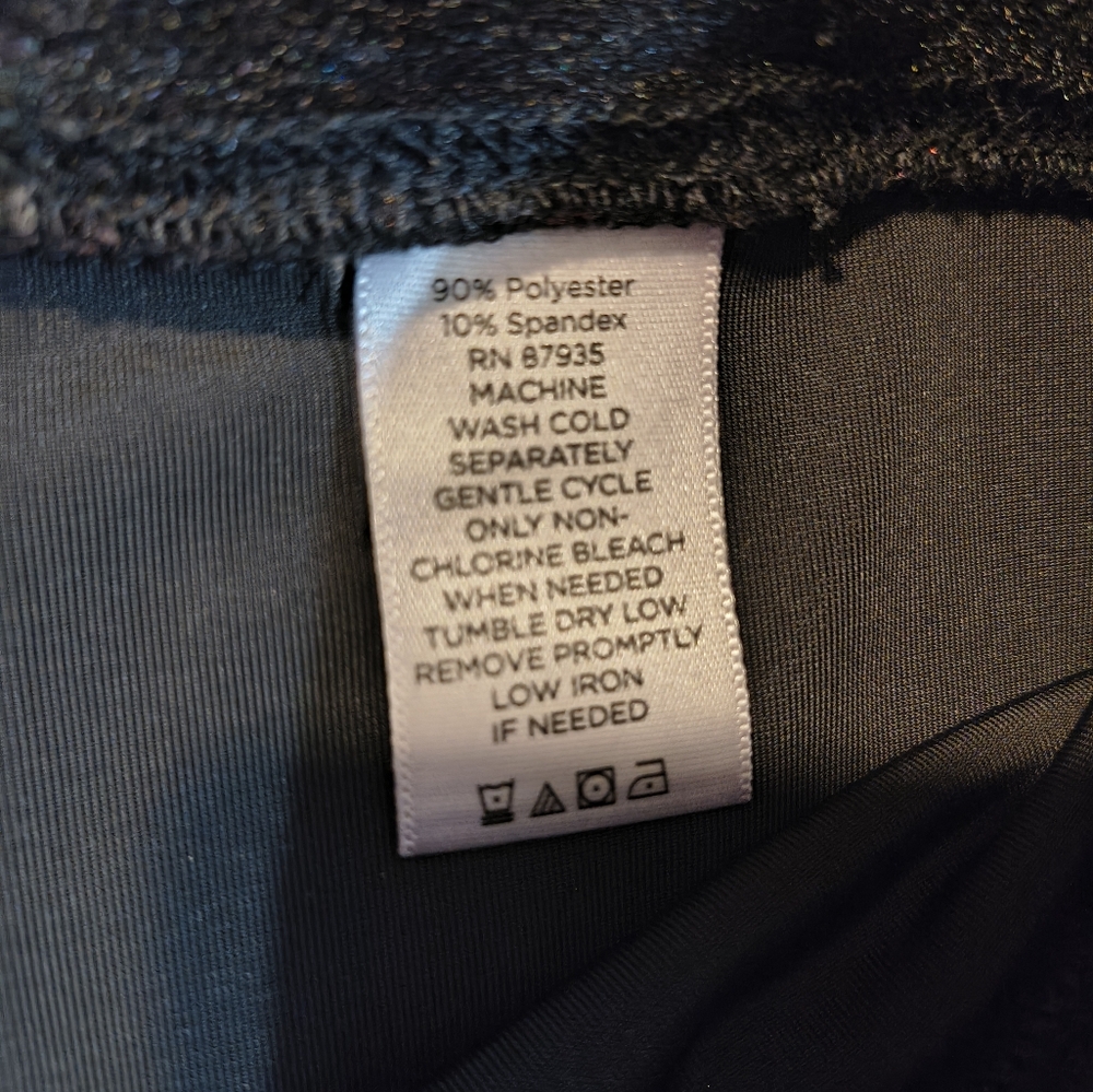 Susan Graver Black Velour Pants Medium - Picture 5 of 6